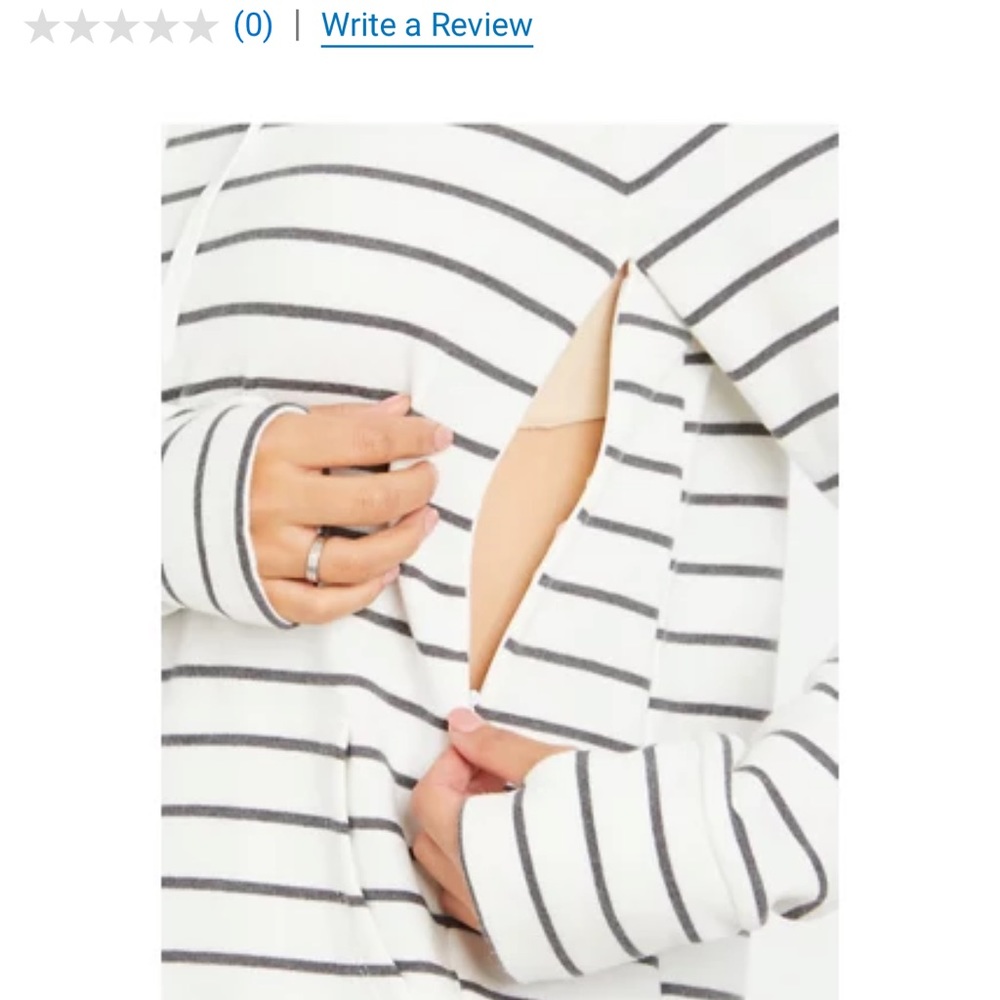 Motherhood maternity nursing hoodie
